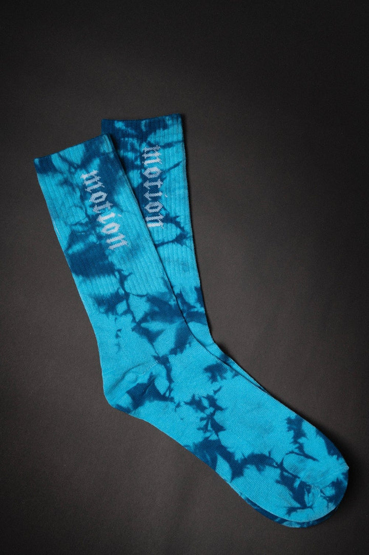 Sky Blue Batik MTN Socken (2er Pack) - The Motion Brand BatikSocken Streetwear Socks Socke Blau
