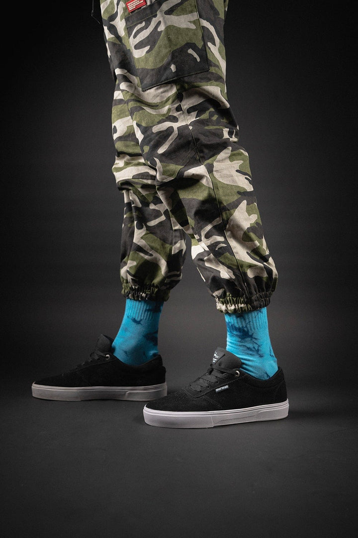 Sky Blue Batik MTN Socken (2er Pack) - The Motion Brand BatikSocken Streetwear Socks Socke Blau